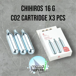 Chihiros 16 g CO2 Cartridge หลอด เติม คาร์บอนไดออกไซด์ ชุด 1 3 หลอด ใช้กับ Chihiros Mini co2 regulator kit สำรอง อะไหล่