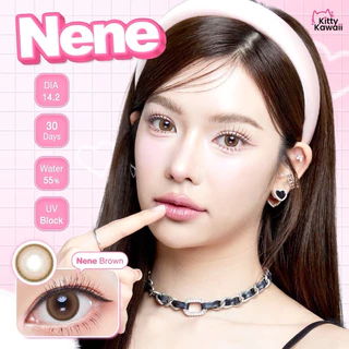 ส่งด่วนทุกวัน‼️คอนแทคเลนส์ รุ่น Nene Brown / Gray - Kitty Kawaii ขนาดมินิ