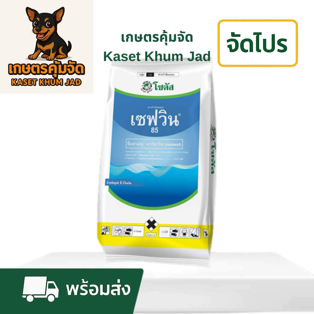 เซฟวิน 85 (Sevin 85) หมดปัญหา หนอน ด้วง มด เพลี้ยไฟ ครบในถุงเดียว