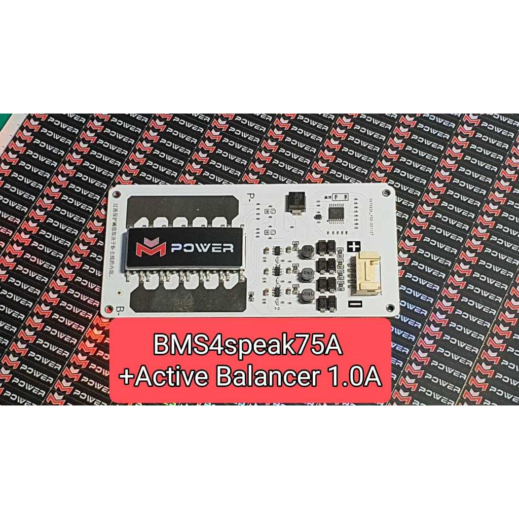 BMS 4S 30A, 50A, 100A มี Active Balance 1.5A ในตัว ทำระบบไฟ12V สำหรับ LiFePO4 3.2V 12.6V/14.6V จากแบรนด์ M-Power