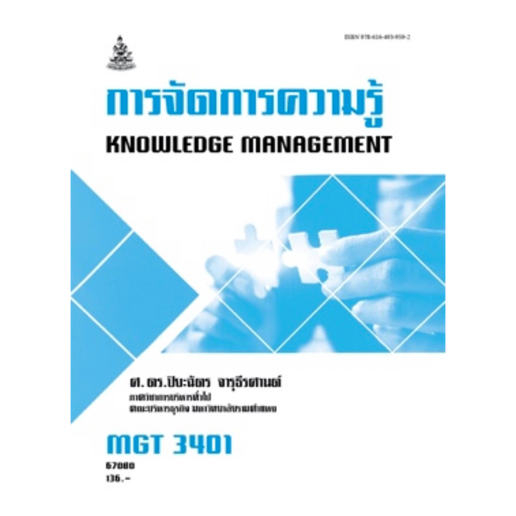 ตำราเรียน ม.ราม MGT3401 การจัดการความรู้ (67080)