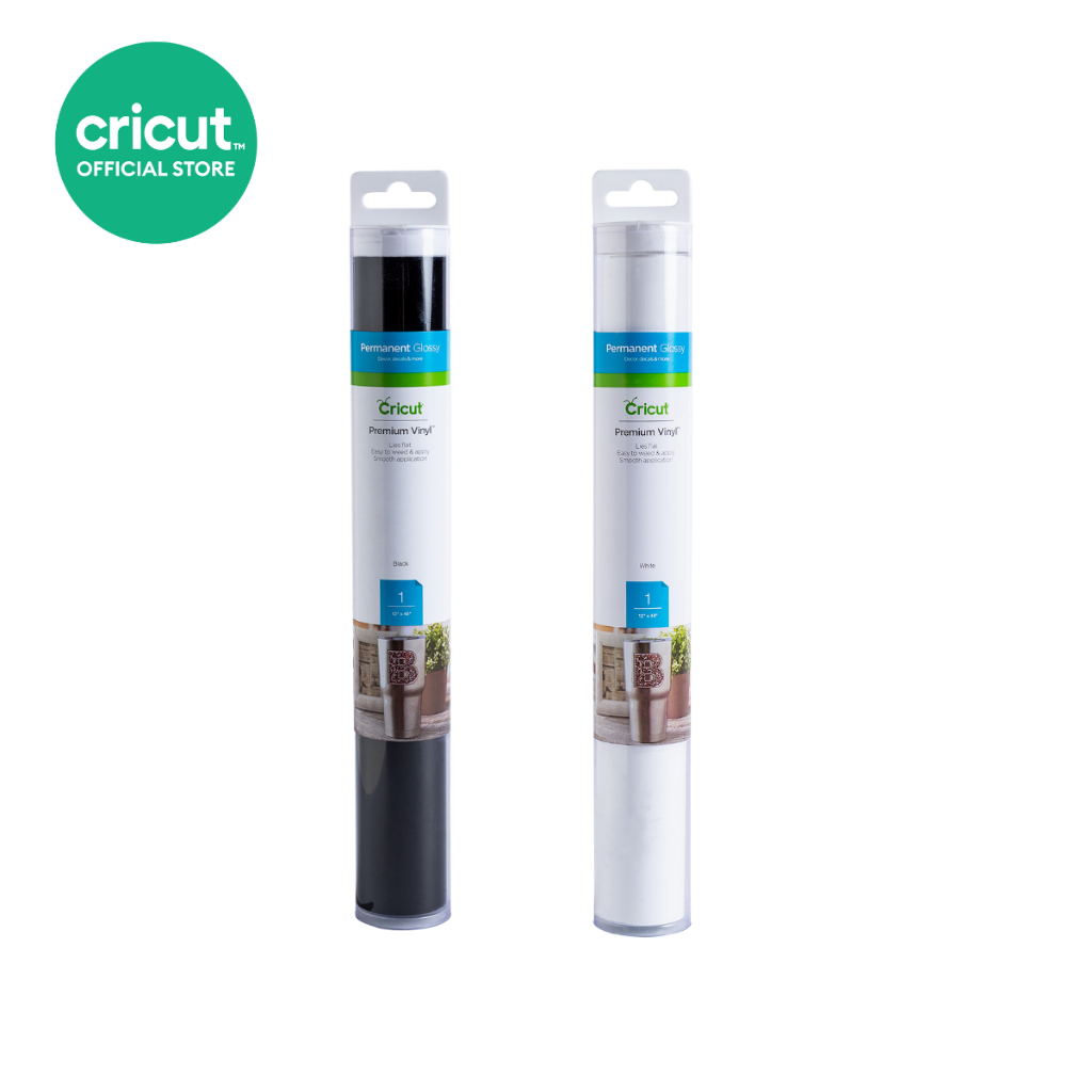 Cricut Premium Vinyl Permanent ขนาด 12x48 นิ้ว สำหรับเครื่องตัดกระดาษรุ่น Explore 5 และ Maker 4