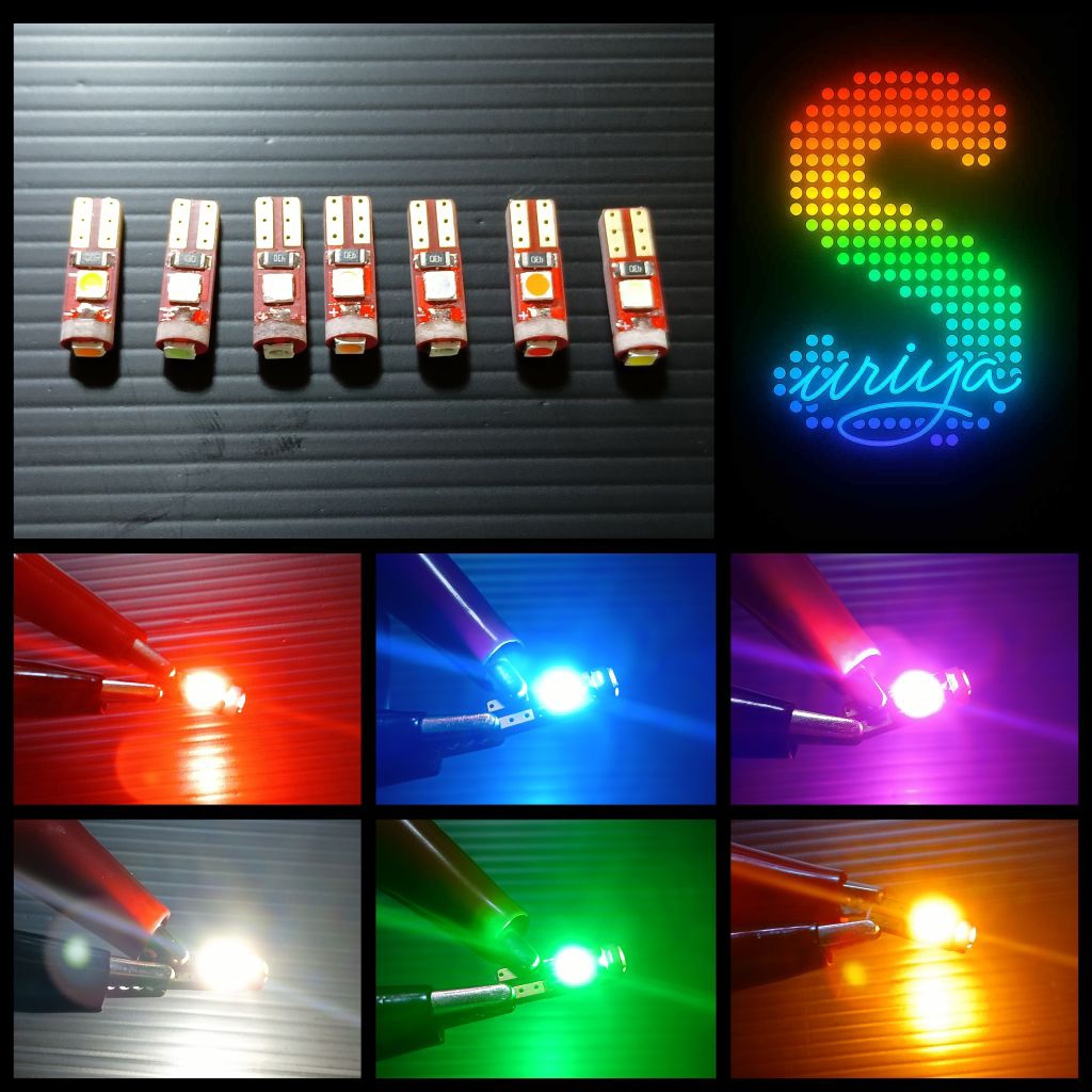หลอดไฟรถ Led ขั้ว T5 หลอดไฟเกียร์ หลอดไฟหน้าปัด หลอดไฟแอร์