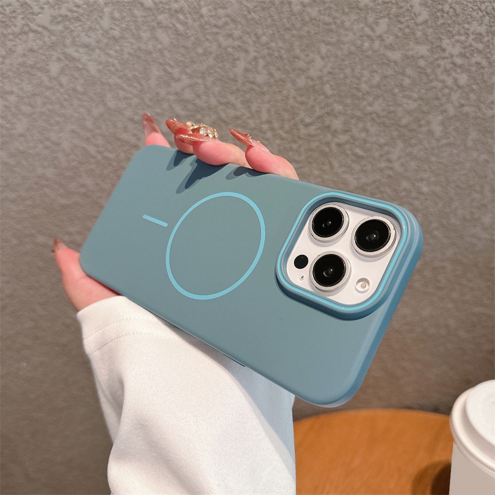 เคสโทรศัพท์ For iPhone 11 13 16 pro max 17 Case iPhone 14 15 pro max 12 13 pro max 13 Pro การจับคู่สีพีซี Magnetic ราคา ถูกที่สุด ดีลบีเคเค แกลเลอรีภาพที่ 9
