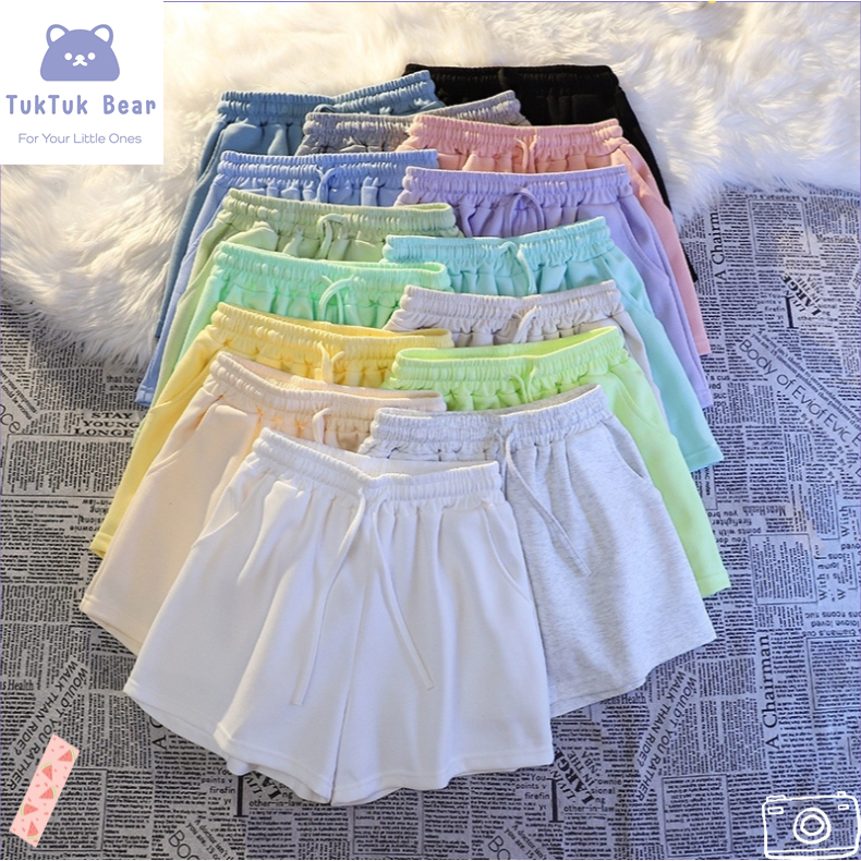 กางเกงเด็กขาสั้น กางเกงขาสั้นกีฬาเด็ก สไตล์เกาหลี มีหลายสีให้เลือก ใส่เย็นสบาย