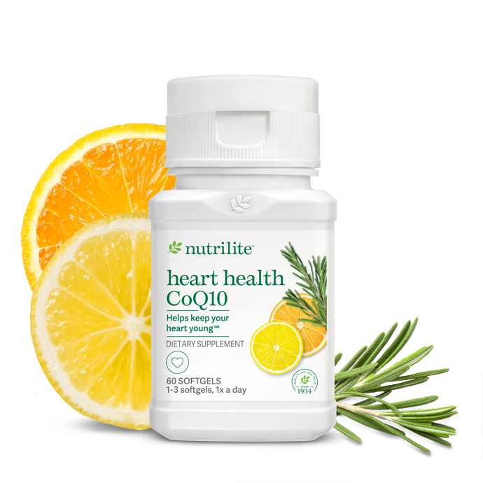 Nutrilite™ Heart Health CoQ10 60 Softgels นิวทริไลท์™ ฮาร์ท เฮลท์ โคคิว10