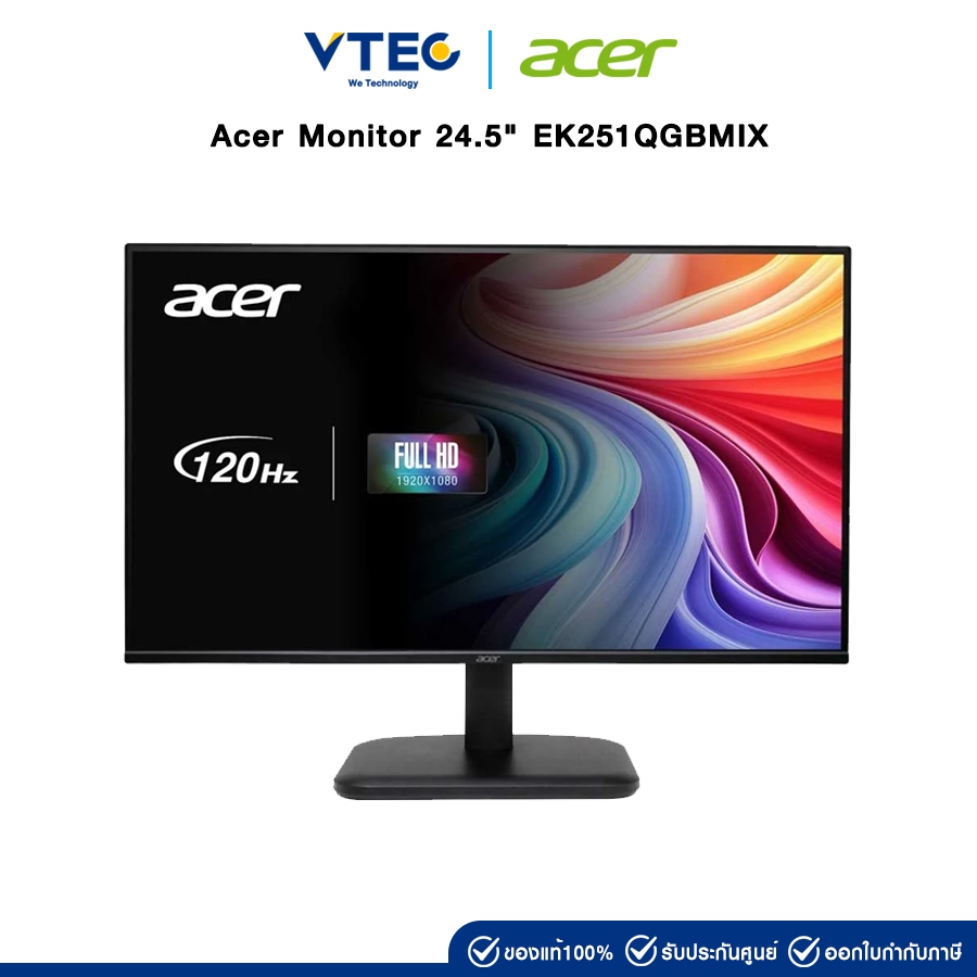 Acer Monitor EK251QGBMIX | 24.5" | 1920 x 1080 | 120Hz