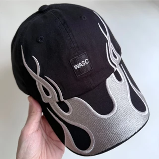[HERMANZ] หมวกแฟชั่นแนวสตรีท หมวกลายไฟ WASC CAP