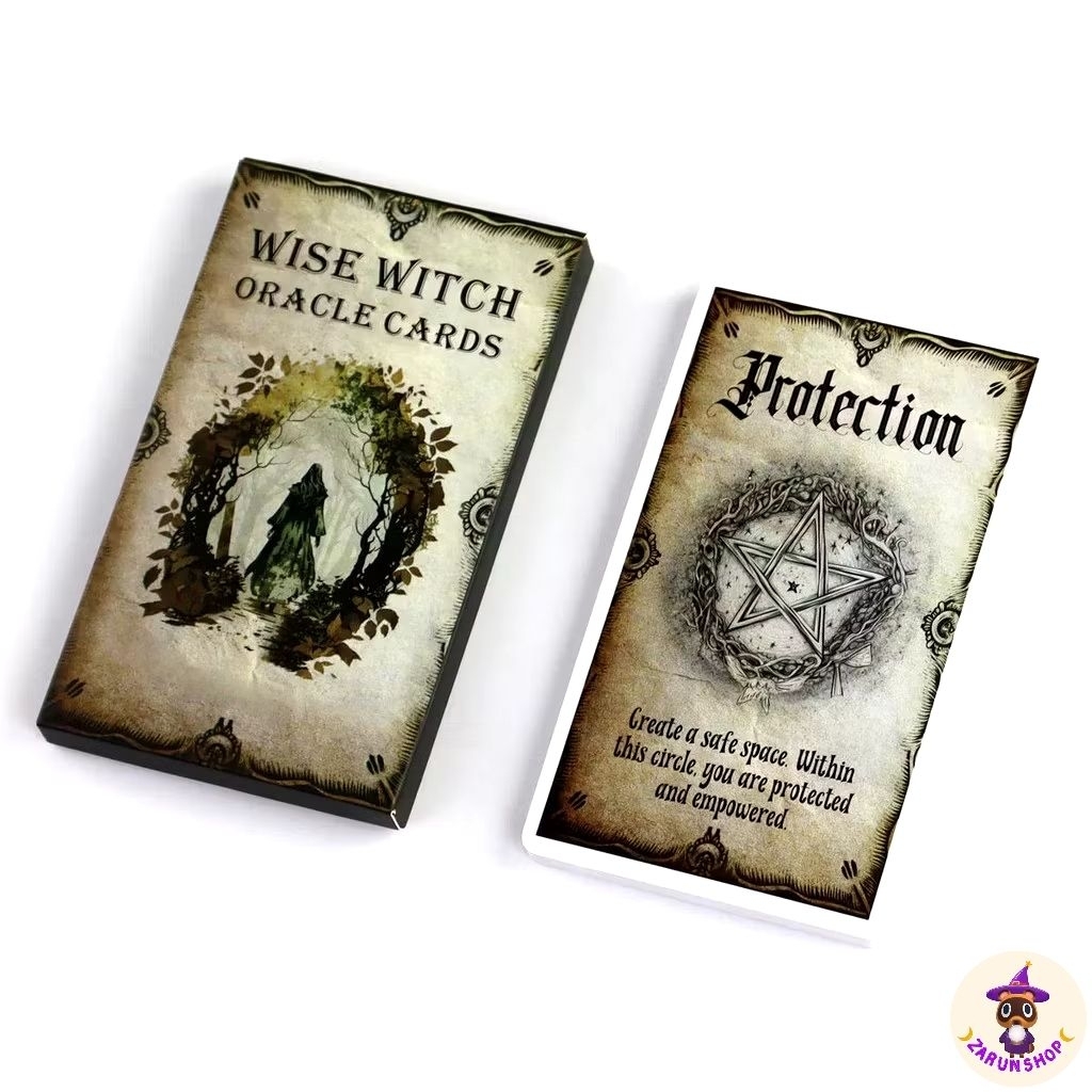 [มาใหม่🌈] ไพ่ออราเคิล ไพ่ทาโรต์ (พร้อมส่ง🇹🇭) ออราเคิลแม่มดการ์ด Wise Witch Oracle 20 ใบ🖤🖤🖤
