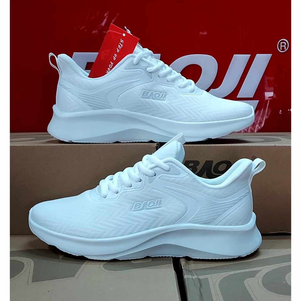 รองเท้าบาโอจิผ้าใบบาโอจิ รุ่น BJW 823 สี ขาวล้วน งานดีมาก โคตรสวยมาใหม่ ของแท้ 100% ใส่นุ่ม เบา สบายเท้า