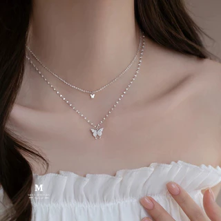 MEET💕พร้อมส่ง สร้อยเงิน Little Joy สร้อยเพชร สร้อยแฟชั่น สร้อยคอเงินแท้ สร้อยคอจี้ สร้อยคอเกาหลี