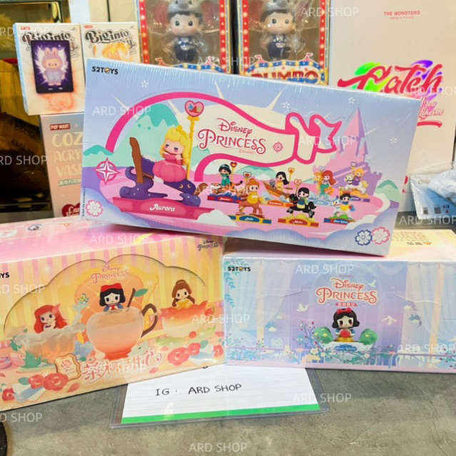 🔥พร้อมส่ง🔥ส่งไว✨🇹🇭กล่องสุ่มเจ้าหญิง♡ 52TOYS Disney Princess Series Blind Box Figure Toy ✨แท้ 100%‼️