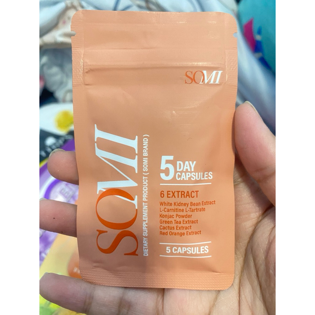❌( 1 ซอง ) ❌โซมี่ SOMI SLIN X TWO แบบเม็ด 1 ซอง 5 แคปซูน [ แพ็คเกจใหม่ล่าสุด ]