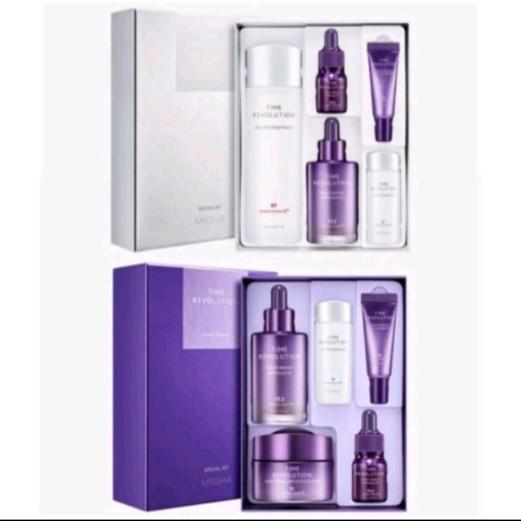 Missha Time Revolution Night Repair 5X Gift Set [Exp. 2028] ราคา ถูกที่สุด ดีลบีเคเค
