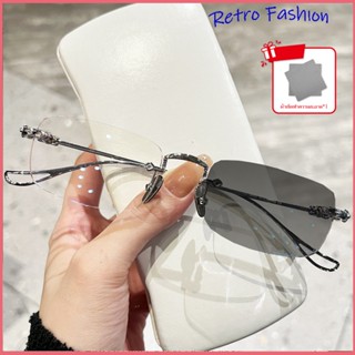 [จัดส่งในกทม]แฟชั่นเกาหลี แว่นสายตาสั้นเลนส์ออโตเมติก ออกแดด…