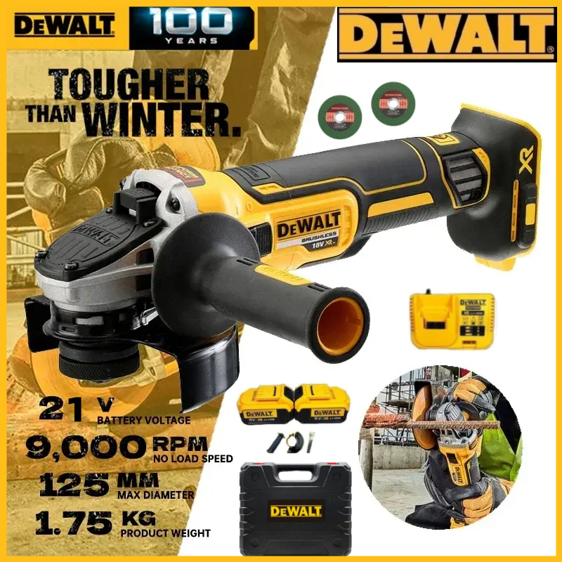 DEWALT หินเจียรไฟฟ้า 21V แบตเตอรี่ลิเธียมแม่เหล็ก Levitation เครื่องตัดโลหะเครื่องขัดบ้านเครื่องมือไฟฟ้า
