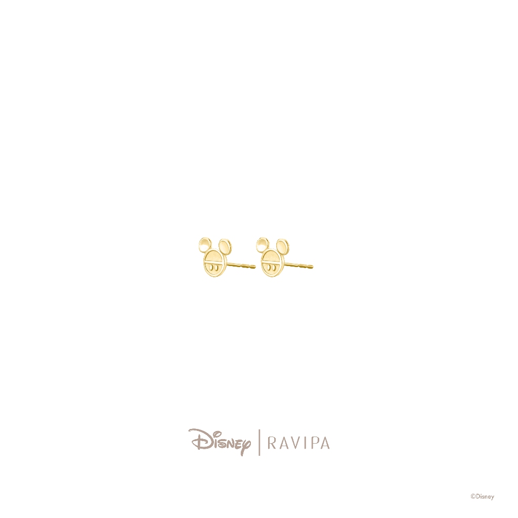 [PRE-ORDER] Mickey Mouse Golden Gold Earrings - ต่างหู
