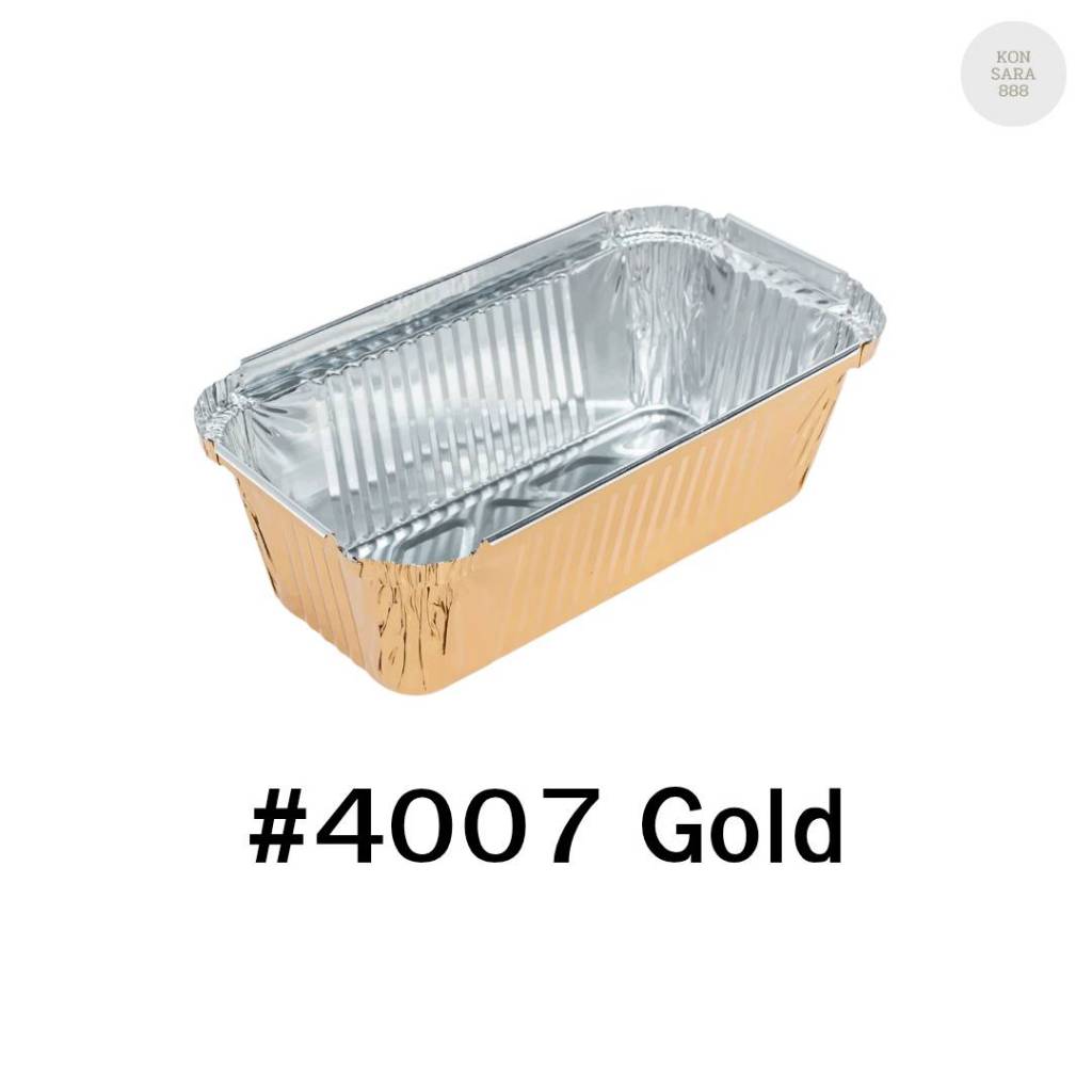 ถ้วยฟอยล์ ถาดฟอยล์ S&S Product 4007Gold พร้อมฝา (แพ็ค5ใบ) 910888