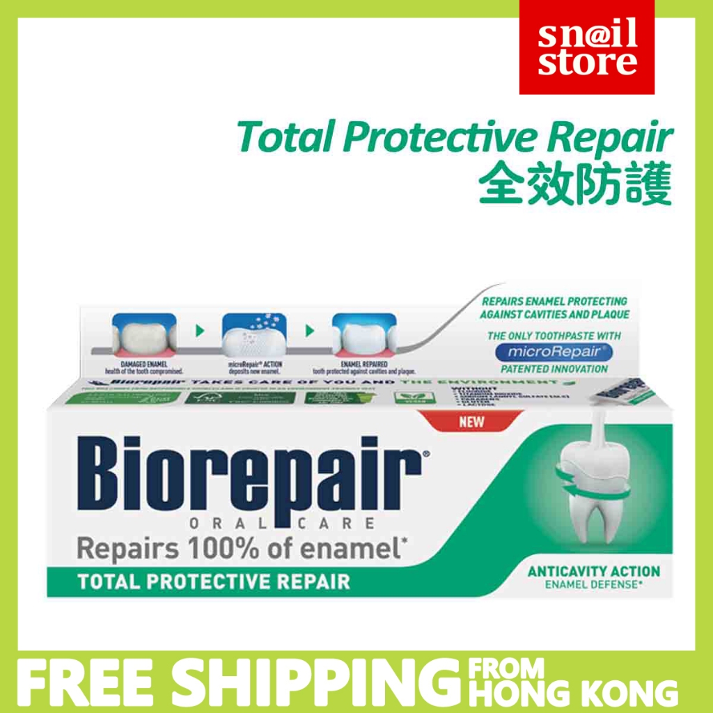 Biorepair Total Protective Repair toothpaste 75ml repair enamel microRepair