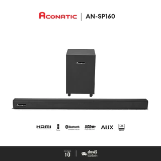 ACONATIC ลำโพงซาวด์บาร์รุ่น AN-SP160 กำลัง 80 วัตต์ Bluetooth 5.0 ระยะ 10 เมตร (รับประกันศูนย์ 1 ปี)