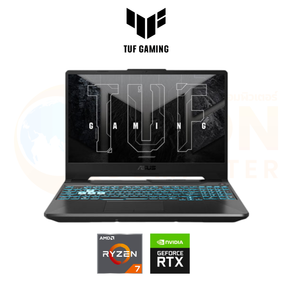 ASUS TUF GAMING A15 FA506NCR-HN005W NOTEBOOK (โน้ตบุ๊ค) AMD RYZEN 7 7435HS / RTX 3050 / 16GB / 512GB