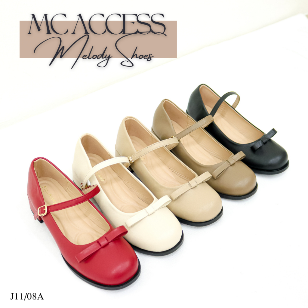 Mgaccess 'Melody Shoes' J11/08A รองเท้าคัทชูผู้หญิงทรงแมรี่เจนนวม 3 ชั้น คอลใหม่