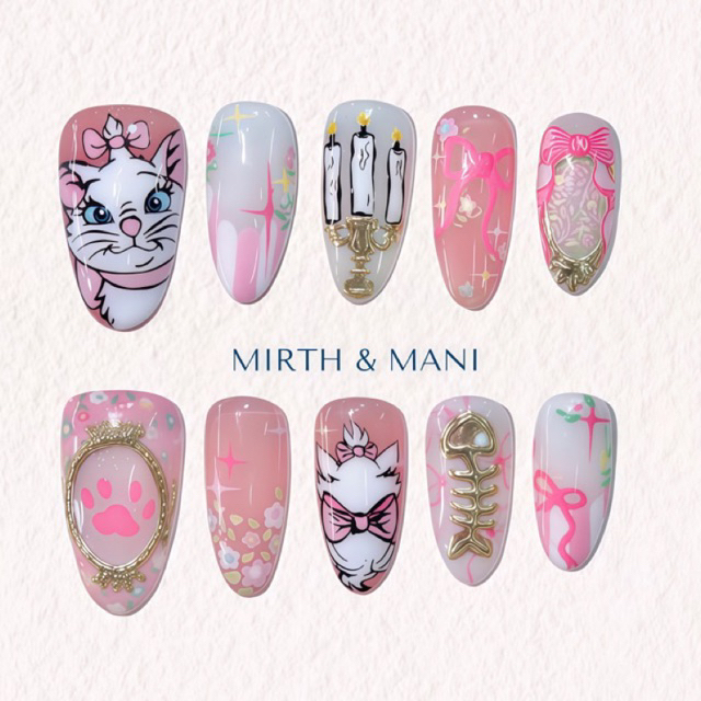 the marie cat set -เล็บปลอมเจลแท้ 💯 พร้อมส่ง✅