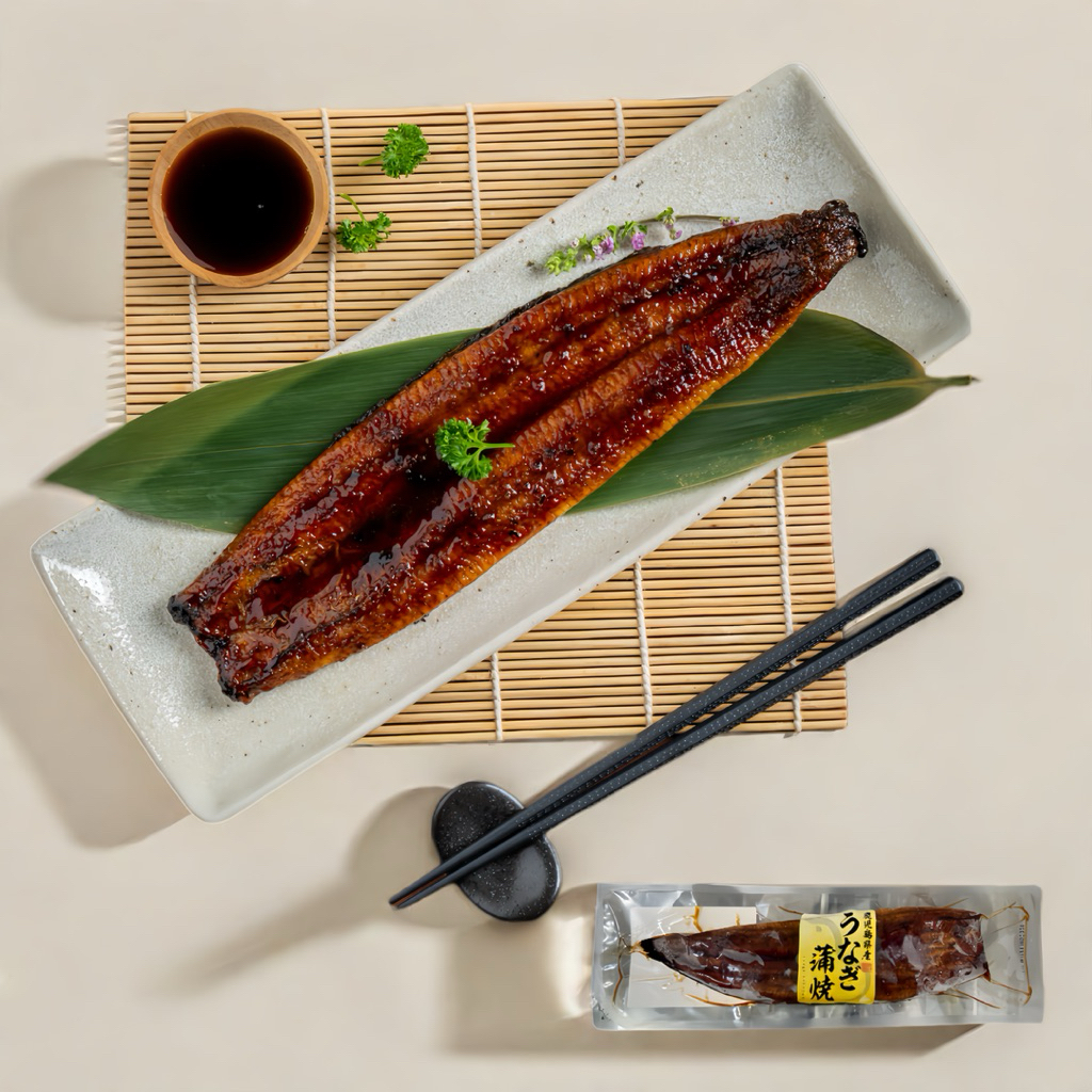 ปลาไหลญี่ปุ่นย่างซีอิ๊ว (UNAGI KABAYAKI) 1ตัว/ 160g.