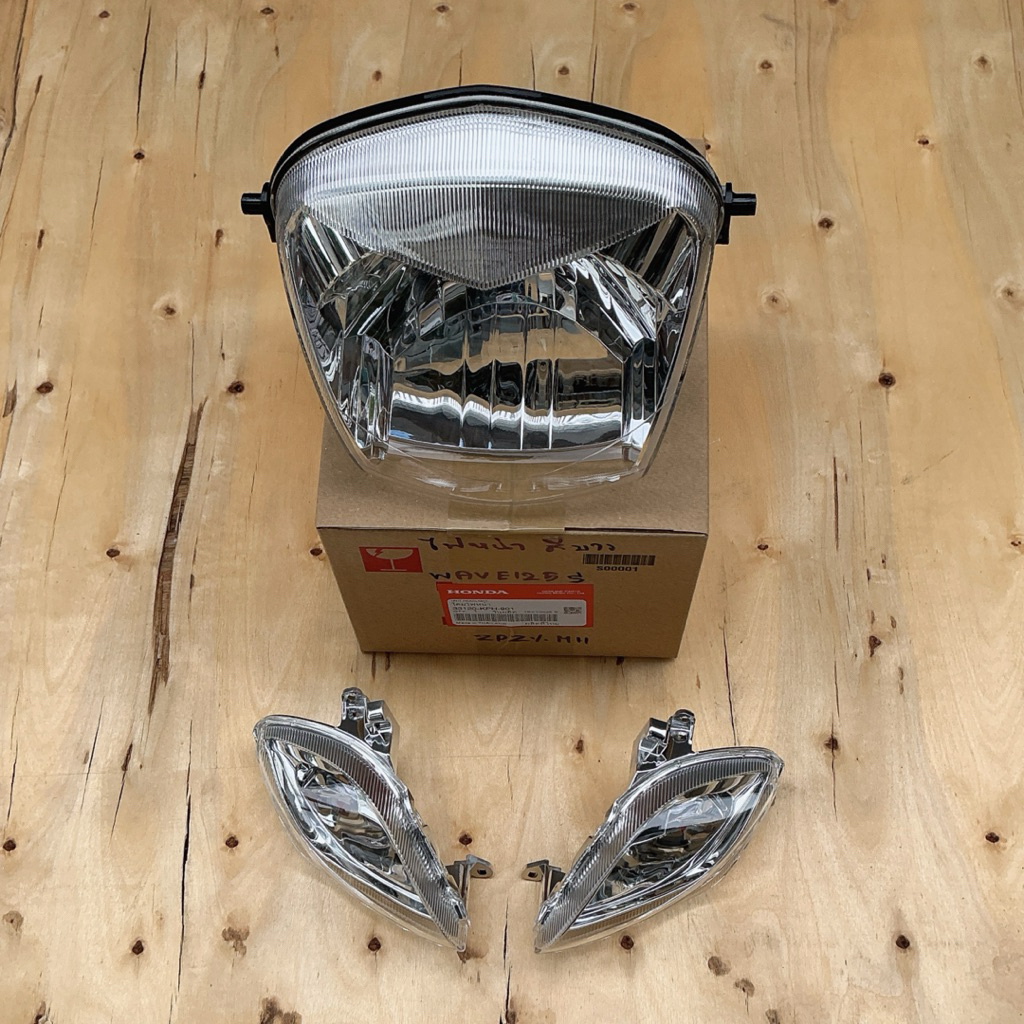 อะไหล่คับ โคมไฟหน้า + ไฟเลี้ยว ซ้าย ขวา เลนส์ใส HONDA WAVE 125S หัวเถิก แท้เบิกศูนย์ รหัส KPH-901 - รูปที่ 3