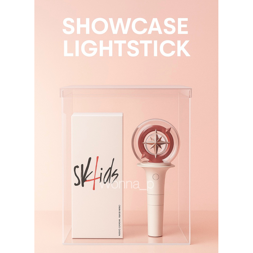 กล่องอะคริลิคใส่แท่งไฟ+ช่องใส่กล่อง
