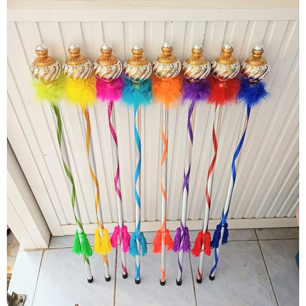 ไม้ค​ฑา​ ดรัมเ​ม​เยอร์​ แต่งภู่​  *ขนมิ้งค์​* 90cm.