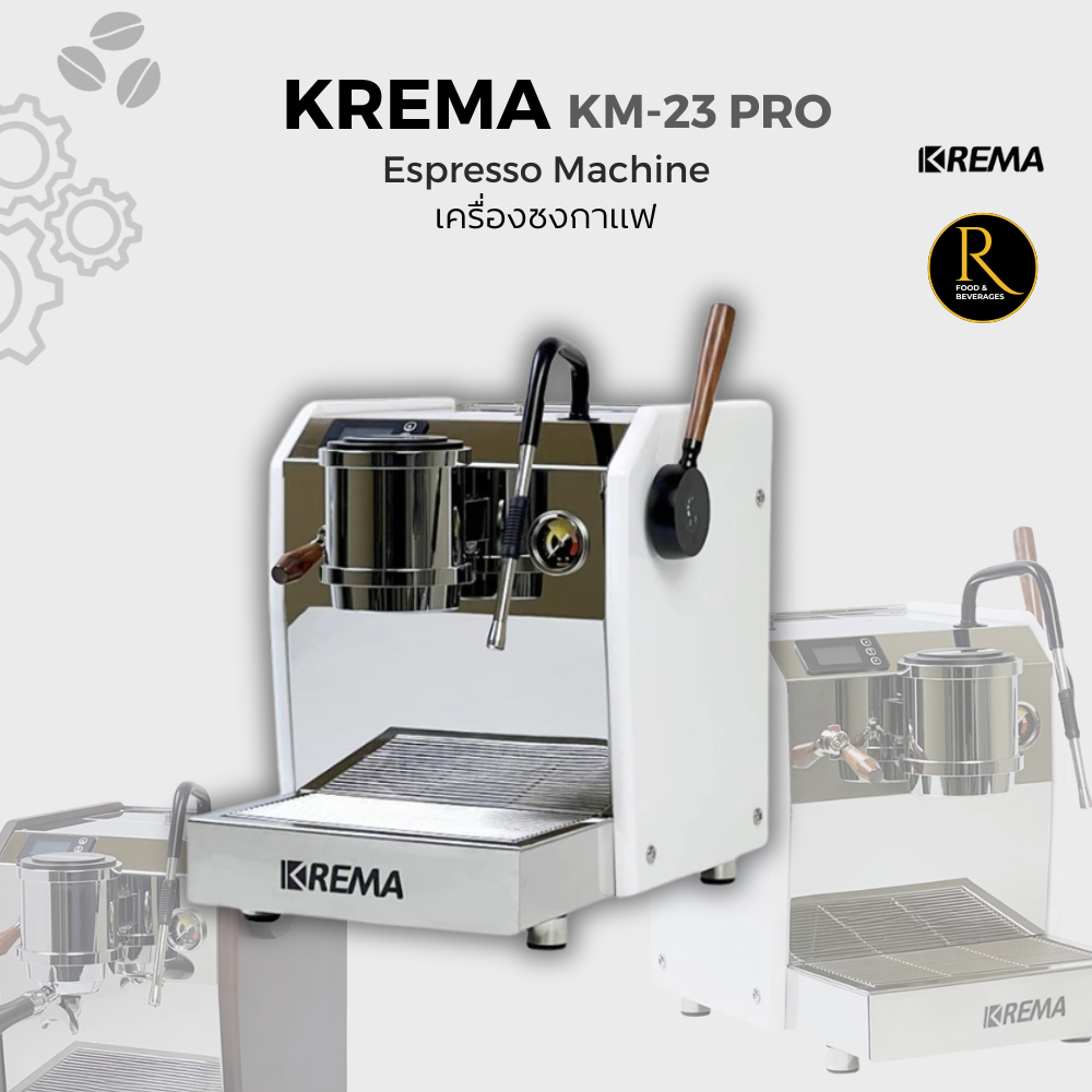 KREMA Espresso Coffee Machine เครื่องชงกาแฟระบบ Semi Auto ตั้งค่าเวลาชงได้ Coffee Machine [1 Year Wa