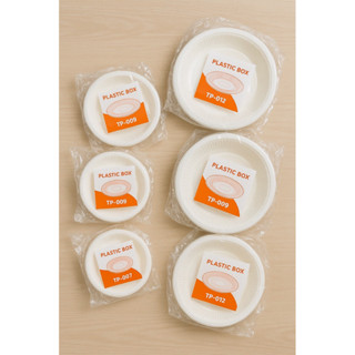 ✨ Easylife จานพลาสติกหนาเกรดดี แพค/25 ใบ