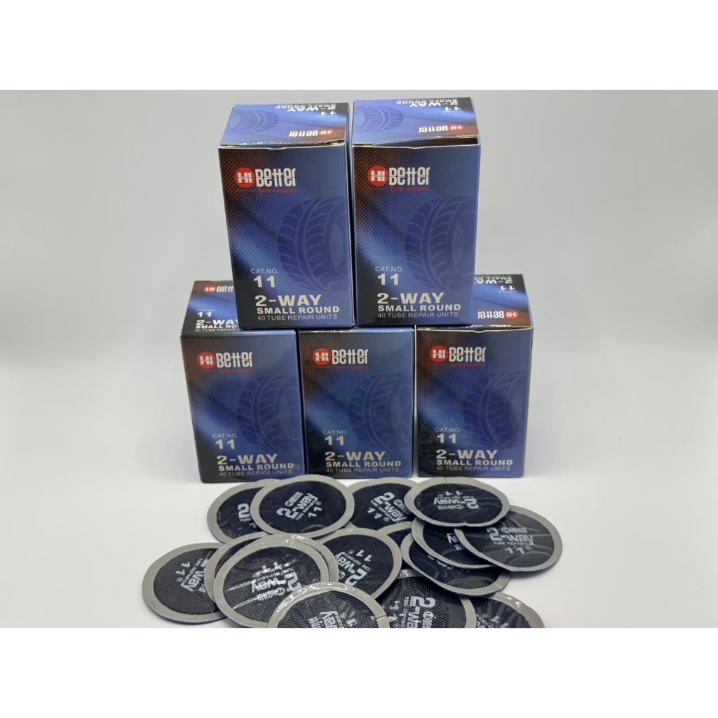 แผ่นปะยาง 2way hi better no.11 ขนาด45mm. No12 ขนาด60mm.  แผ่นปะยางใน ใช้ได้ทั้งรถยนต์ และมอเตอร์ไซค์ - รูปที่ 6