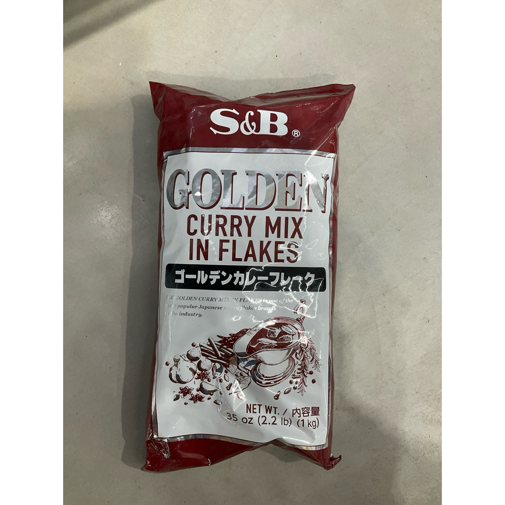 Golden Curry Mix in Flakes ยี่ห้อ S&B 1 kg.