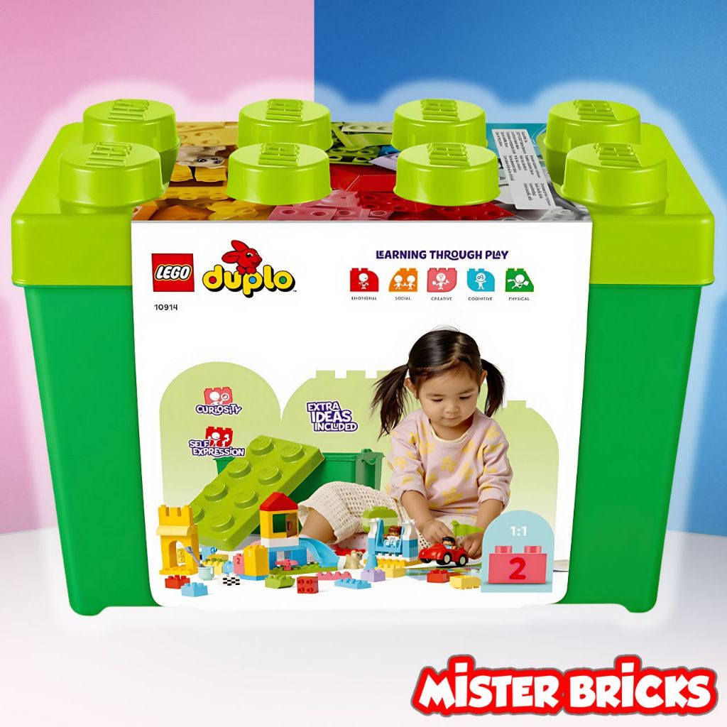 LEGO DUPLO Deluxe Brick Box 10914 | เลโก้ดูโปลังใหญ่ 85 ชิ้น เสริมพัฒนาการเด็ก ส่งไว 🎁