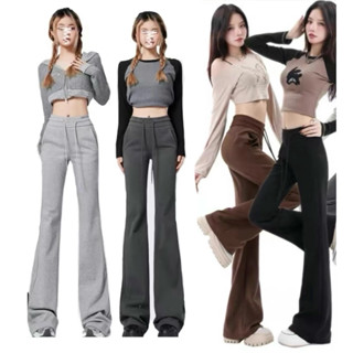 กางเกงขาม้า (2330)หน้าเรียบ ทรงสวย A&K ผ้าดีใส่สบาย