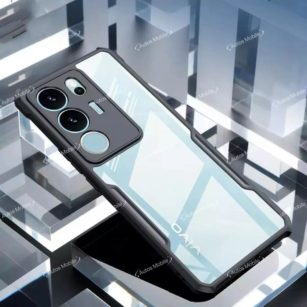 เคสหลังใส ขอบดำ Vivo Y29 Y100 V29 V29E Y17S เคสใสกันกระแทก ใช้สำหรับ Vivo V29 5G