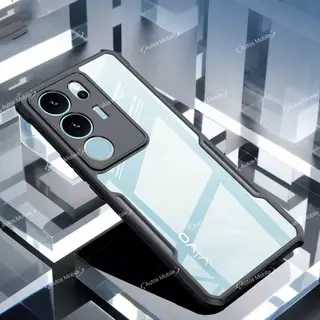 เคสหลังใส ขอบดำ Vivo Y29 Y100 V29 V29E Y17S เคสใสกันกระแทก ใช้สำหรับ Vivo V29 5G