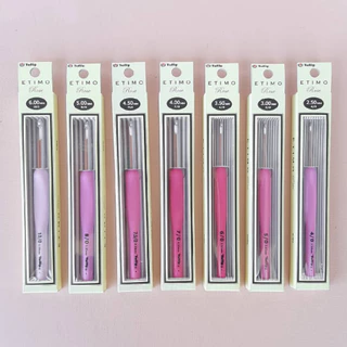 Tulip Etimo rose crochet hook เข็มโครเชต์ด้ามชมพูของแท้ ผลิตญี่ปุ่น