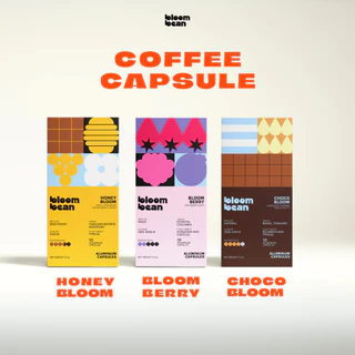 กาแฟแคปซูล Bloom Bean - Honey Bloom หอมหวาน กลมกล่อม ถัวยอลูมิเนียม ใช้กับเครื่องชงทุกยี่ห้อที่ใช้แคปซูล Nespresso