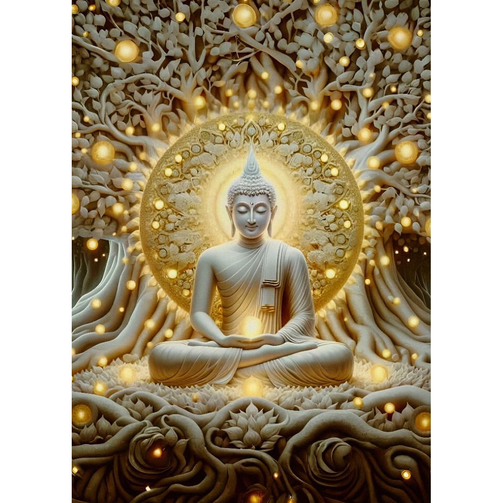 รูปโปสเตอร์  พระพุทธเจ้า ไม่มีกรอบ ภาพมงคล เสริมฮวงจุ้ย ตกแต่งบ้าน ขนาด A3