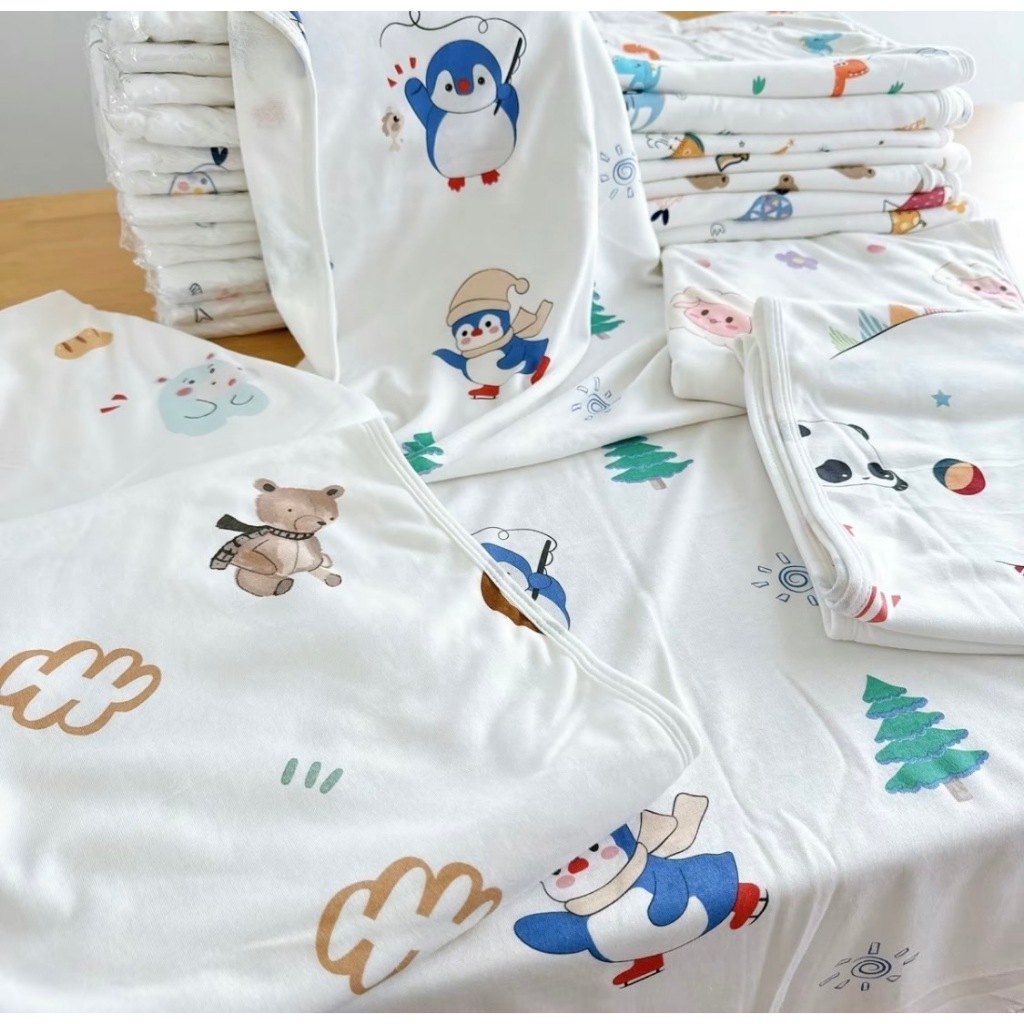 ผ้าเช็ดตัวใยไผ่ สำหรับเด็ก ขนาด 60x120 cm