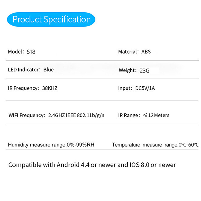 Tuya Smart IR Remote Control รุ่น S18 รีโมทอัจฉริยะ Wi-Fi สั่งด้วยเสียง ผ่านมือถือทั่วโลก รองรับ Alexa, Google Home - รูปที่ 6