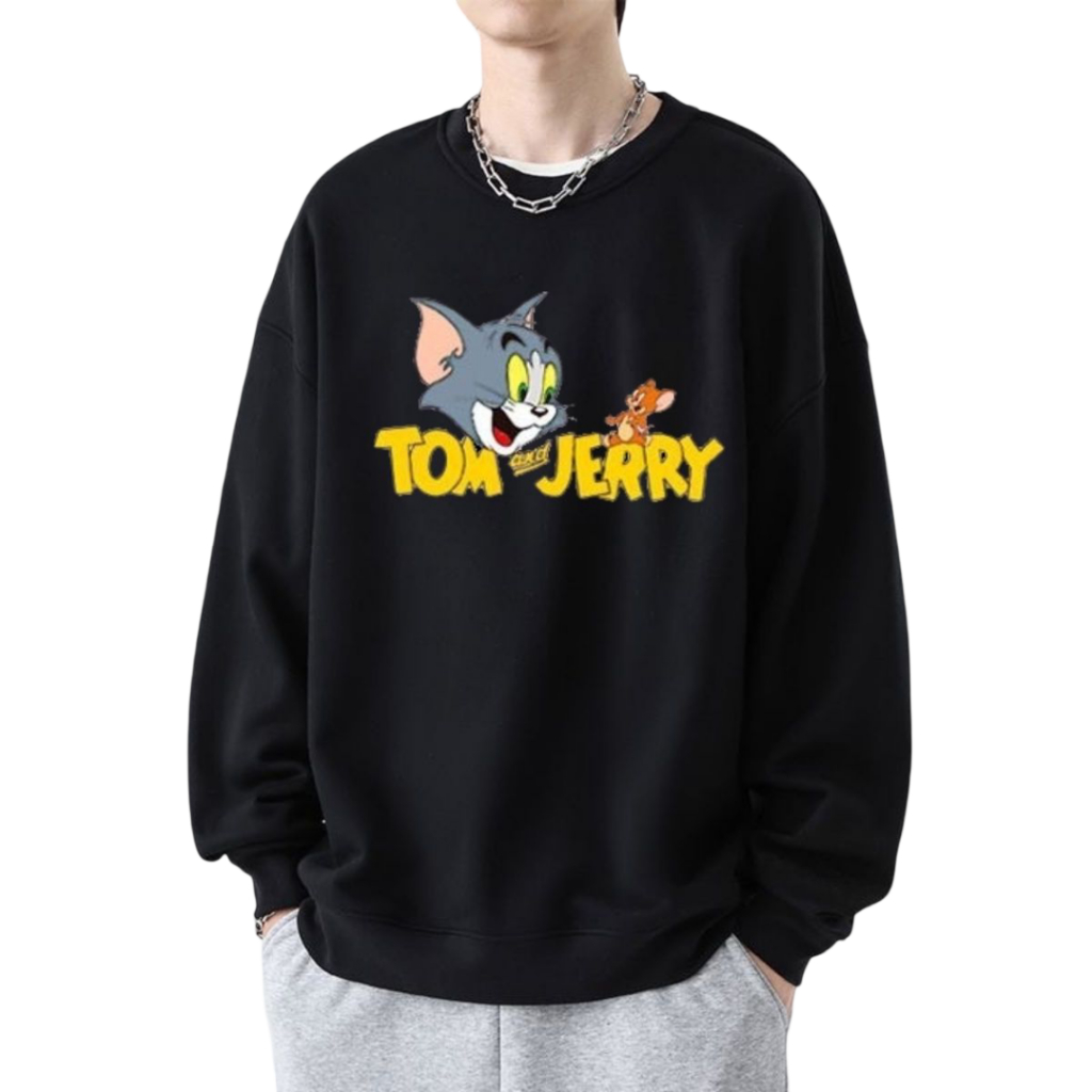 [การจัดส่งในท้องถิ่น] เสื้อสเวตเตอร์แขนยาว แบบลำลอง สีพื้น สำหรับผู้ชาย ขนาด M-5XL
