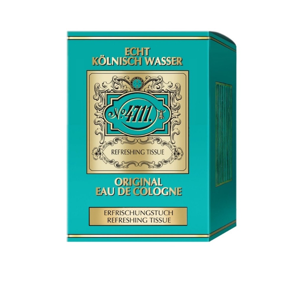 4711 Refreshing Tissues กระดาษเย็น ผ้าเย็น ของแท้ จากเยอรมัน (กล่องละ 10แผ่น) กลิ่น ออริจินัล