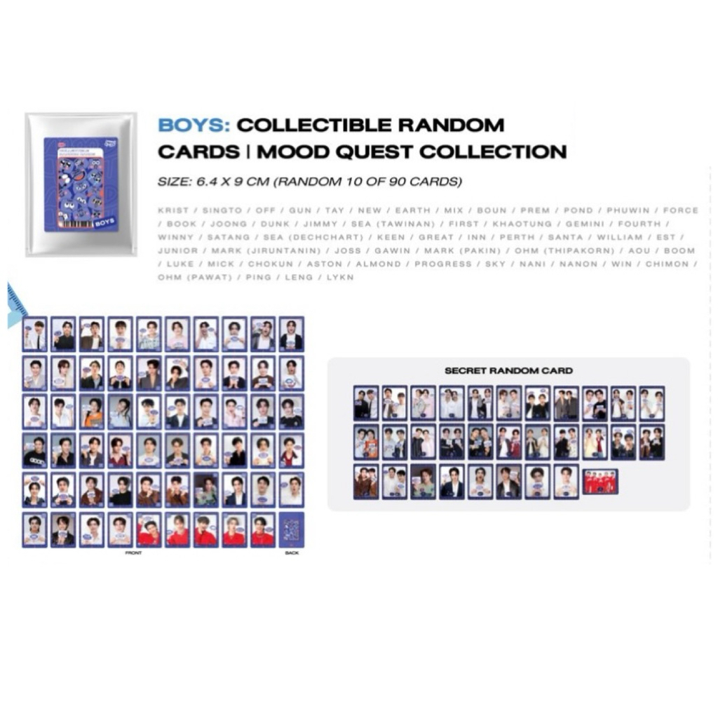 RANDOM CARD MOODQUEST CALLECTION GMMTV