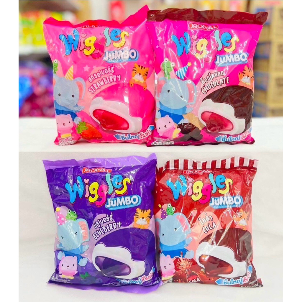 (มาร์ชเมลโล่ในตำนาน! 24 ชิ้น) Wiggles วิกเกิ้ลมาร์ชเมลโล่ ไส้แน่น หนุบหนับ อร่อยมาก