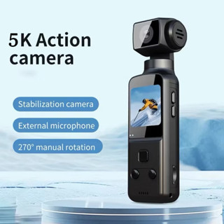 กล้อง Action camera HD Professional 5K Anti-Shaking กีฬา Mou…