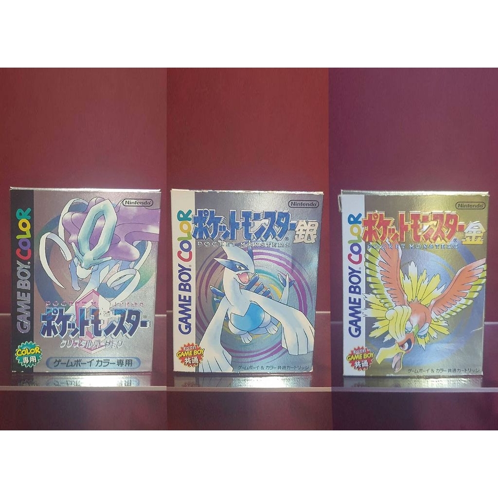 ตลับแท้ gameboy color pokemon set งานกล่อง สภาพดี